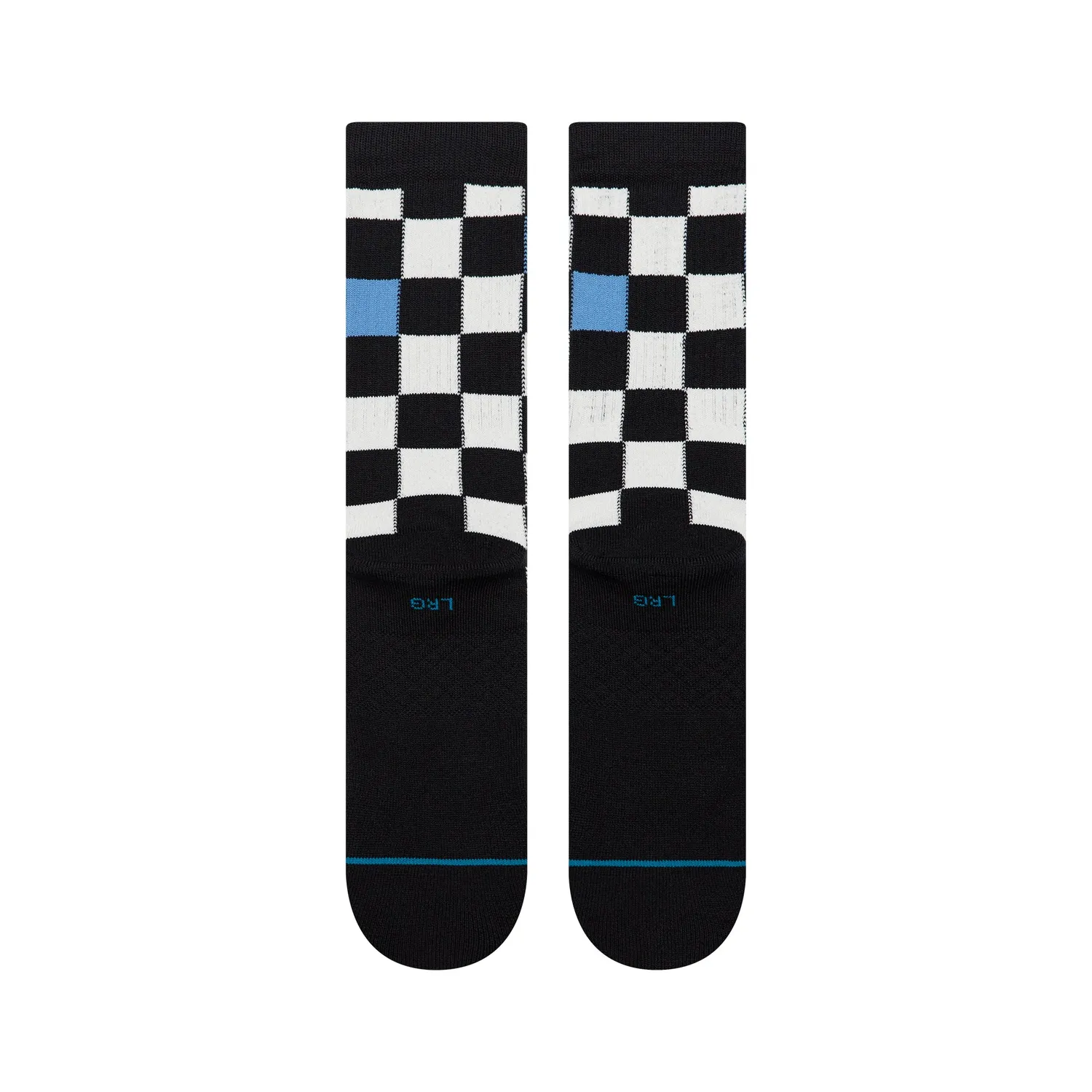 Stance Chef Check crew sokker sort bomuld