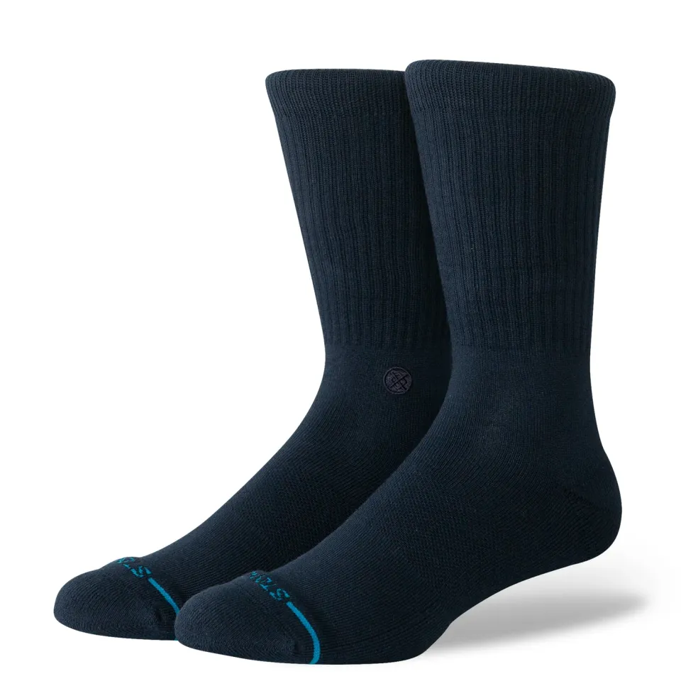 Stance Icon Crew strømper dark navy bomuld