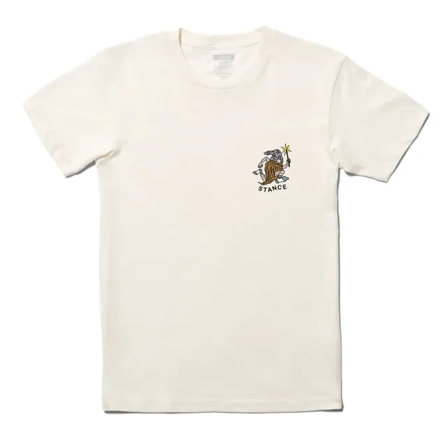 Stance Magic T-shirt beige 100% bomuld kort ærme