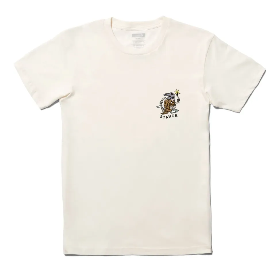 Stance Magic T-shirt beige 100% bomuld kort ærme