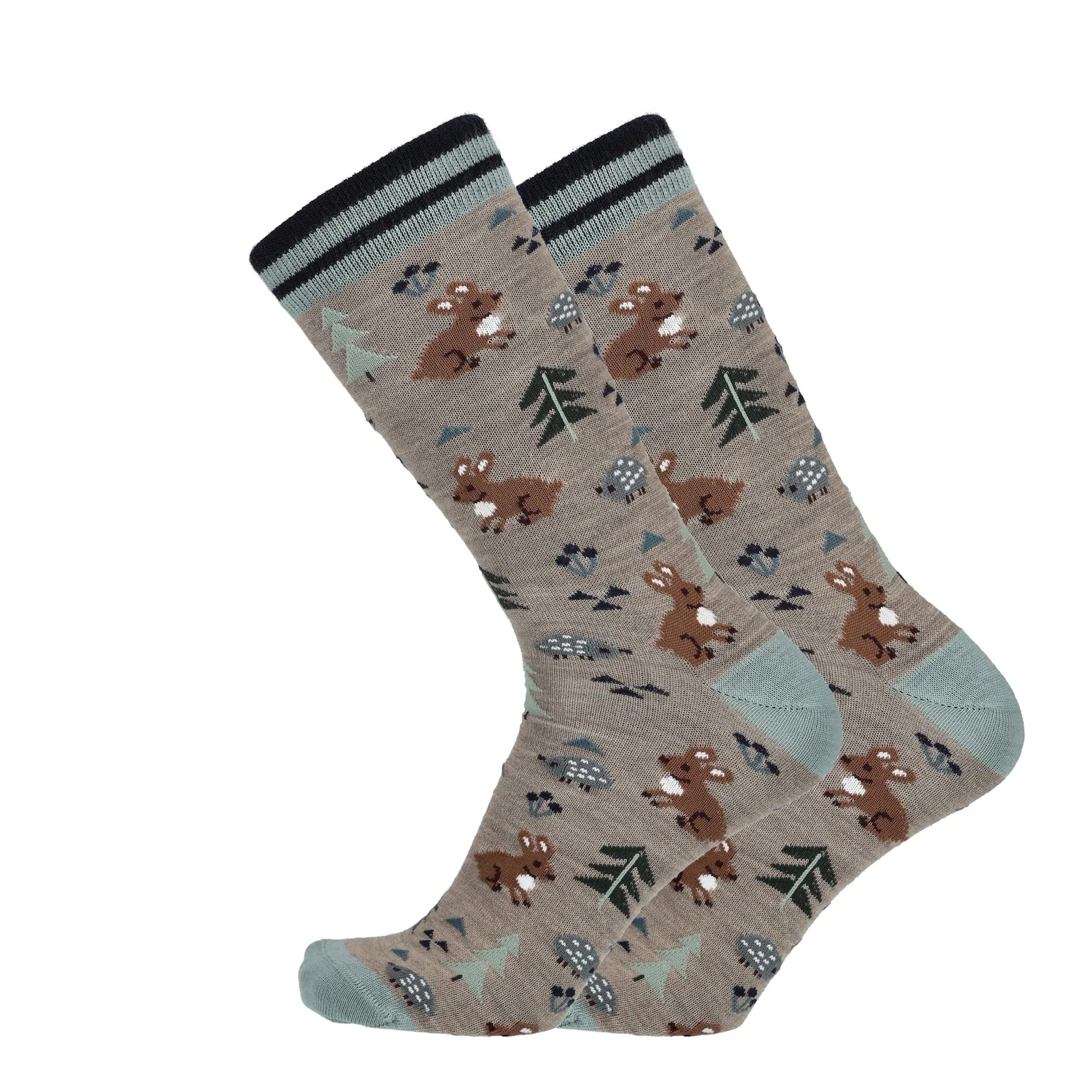 Uphillsport Lifestyle Merino Patterns L3 sokker sand mønster