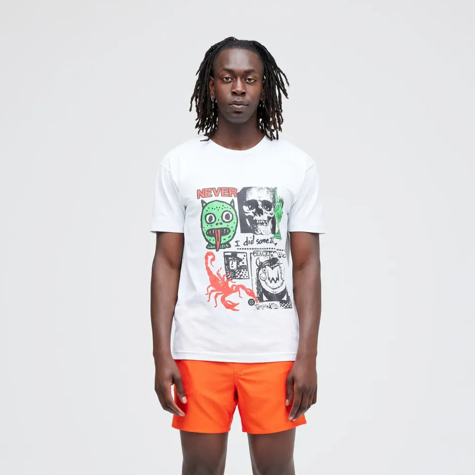 Stance I Did Something t-shirt hvid – t-shirt i bomuldsblanding