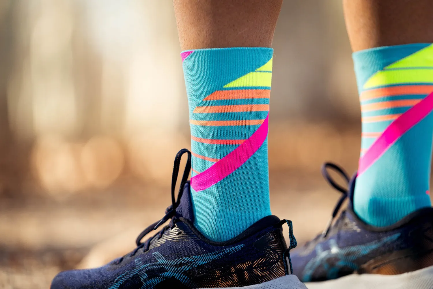 Incylence Running Ladders løbestrømper blue pink