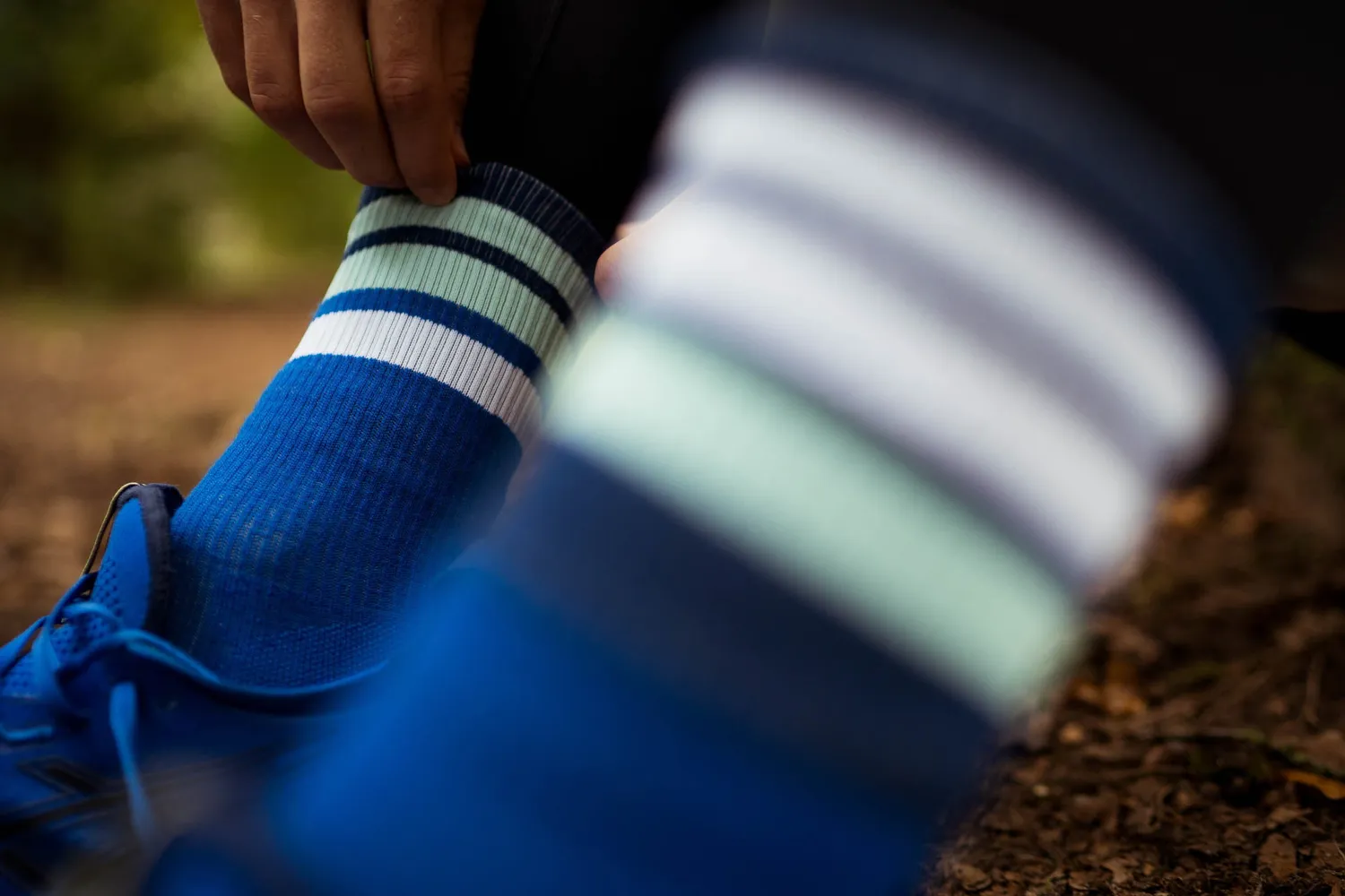 Incylence Merino Strive strømper blå cyan merinould