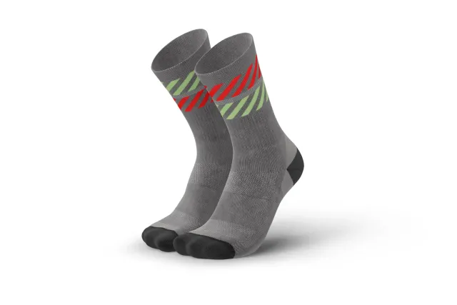 Incylence Merino Light Lanes Grey Inferno vandresokker uld