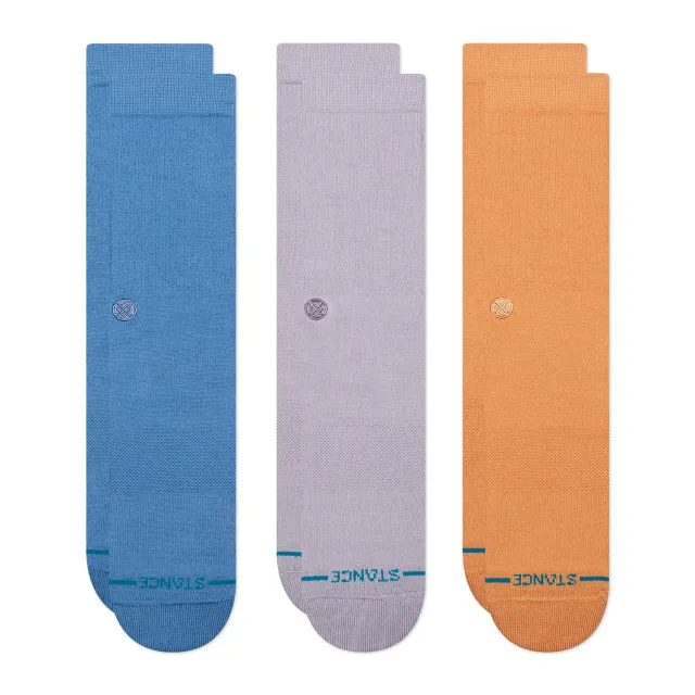 Stance Icon Crew sokker 3-pak blå medium støtte