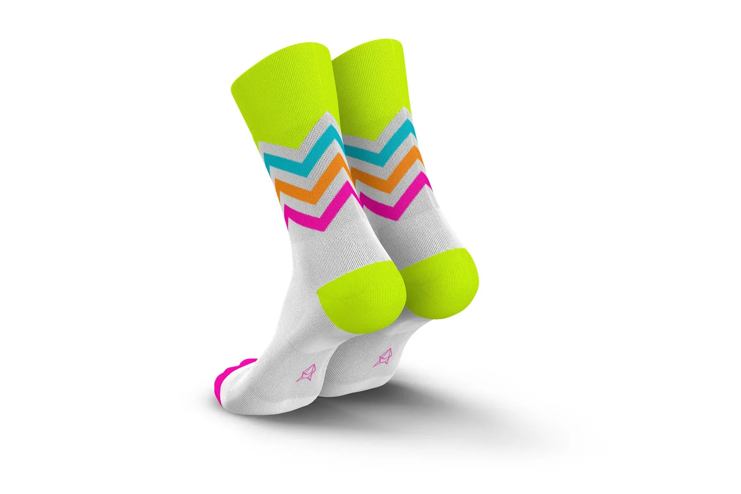 Incylence Running Volts Canary Pink løbestrømper gul