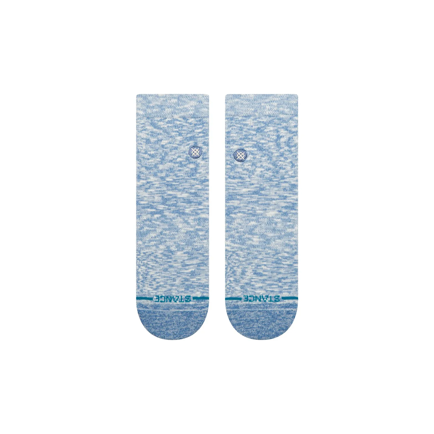 Stance Slub Quarter ankelstrømper Capri Blue bomuld