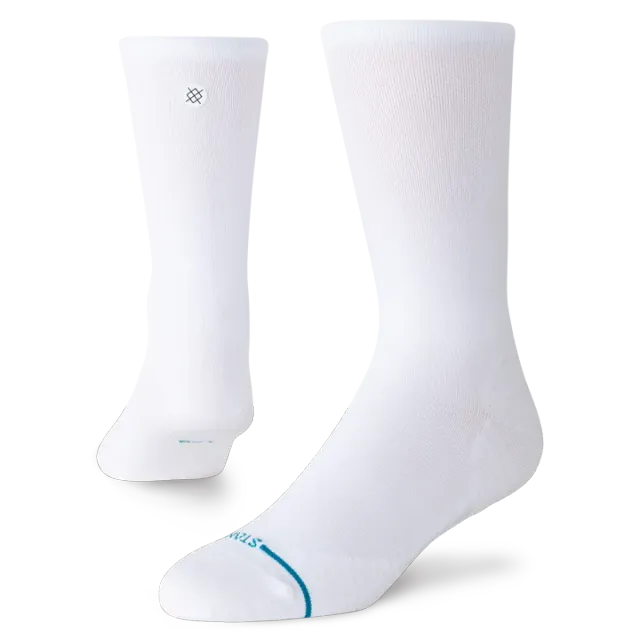 Stance Solid Ultra Light Crew løbestrømper hvid let