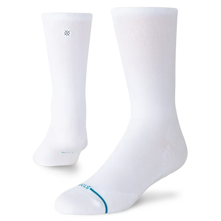 Stance Solid Ultra Light Crew løbestrømper hvid let