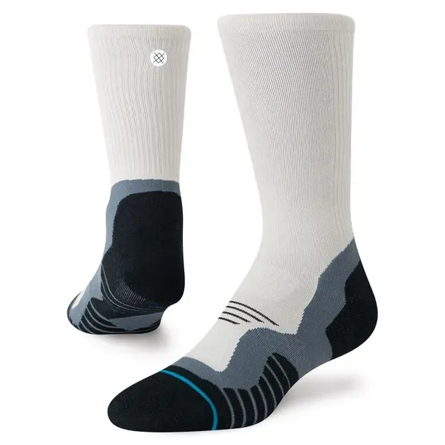 Stance Pace Light Crew løbestrømper lysegrå lette