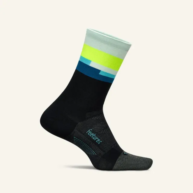 Feetures Elite Ultra Light Mini Crew løbesokker Bayside Black