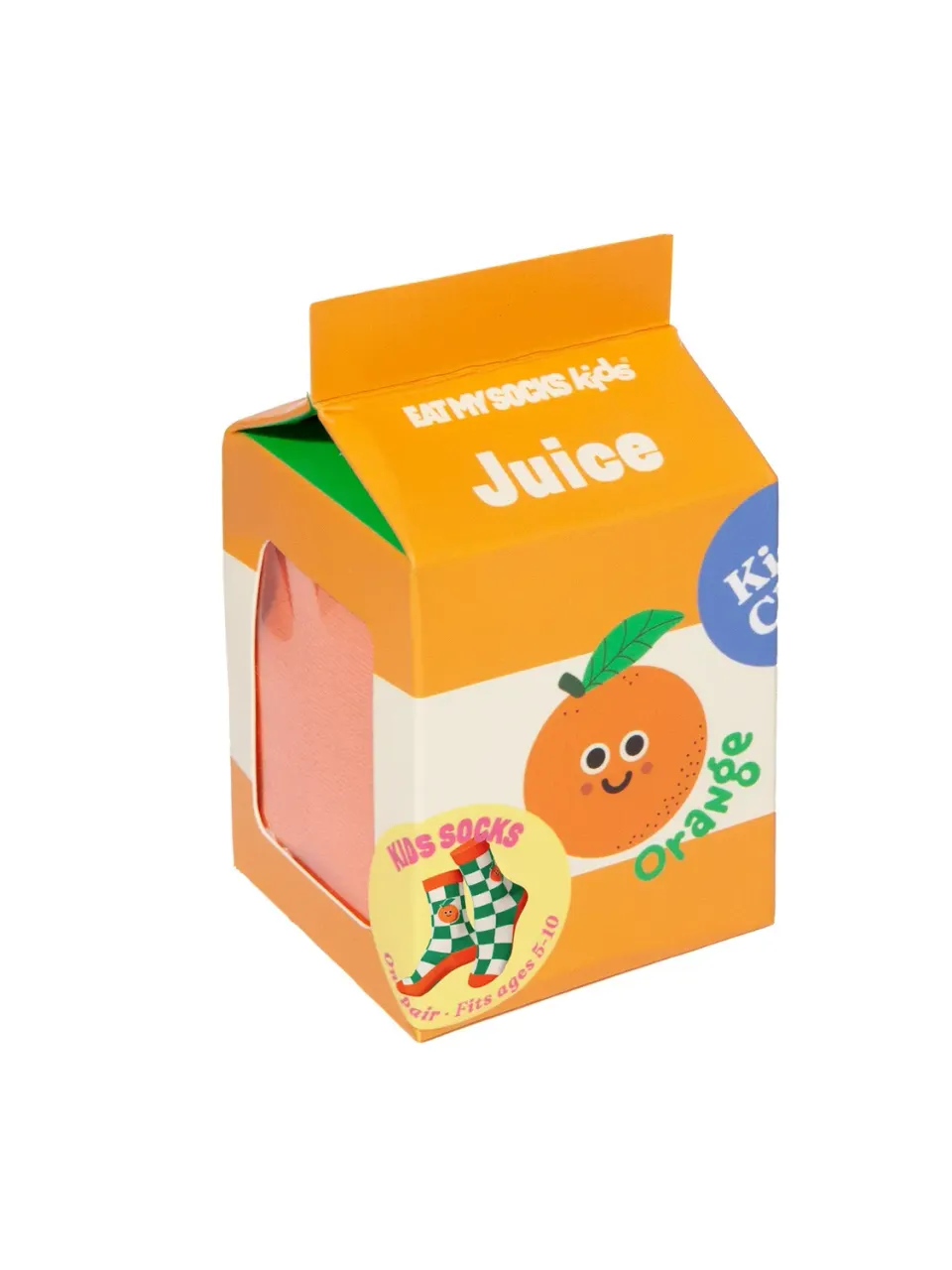 Eat My Socks Orange Juice Kids børnesokker 1 par