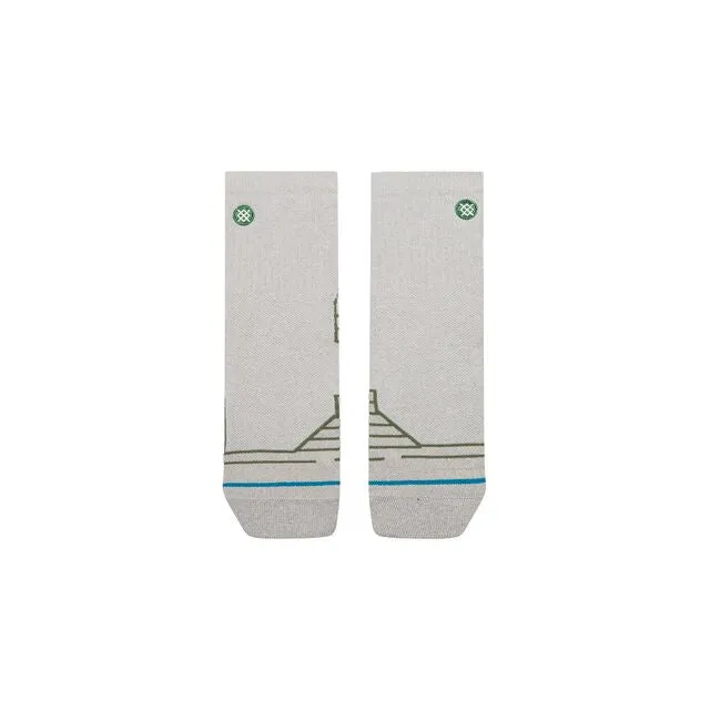 Stance Heather Hike Quarter vandrestrømper Heather Grey holdbar