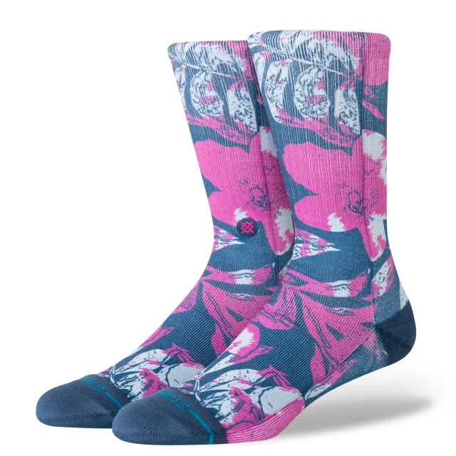 Stance Lihue Crew strømper fuchsia medium støtte