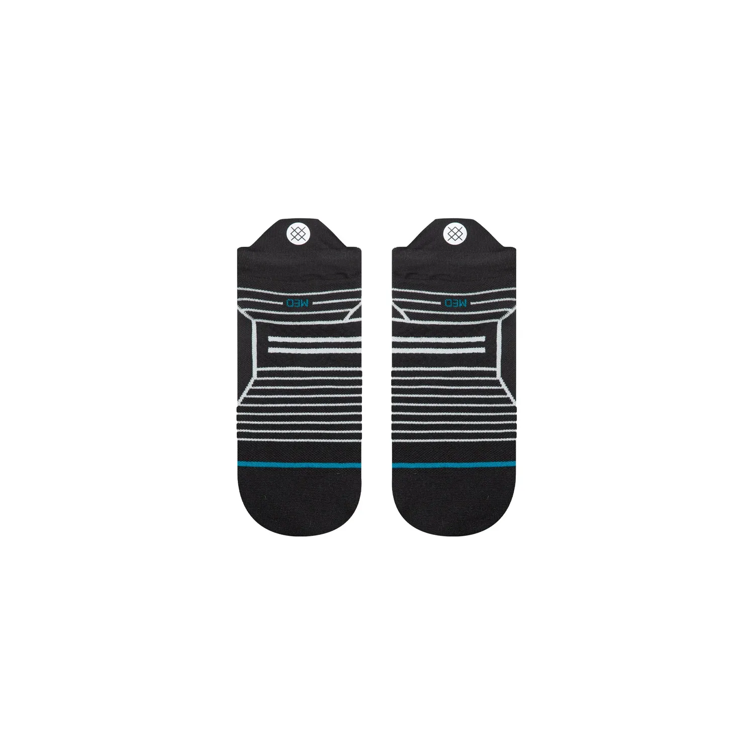 Stance Variegated Tab løbestrømpe Black ultralet