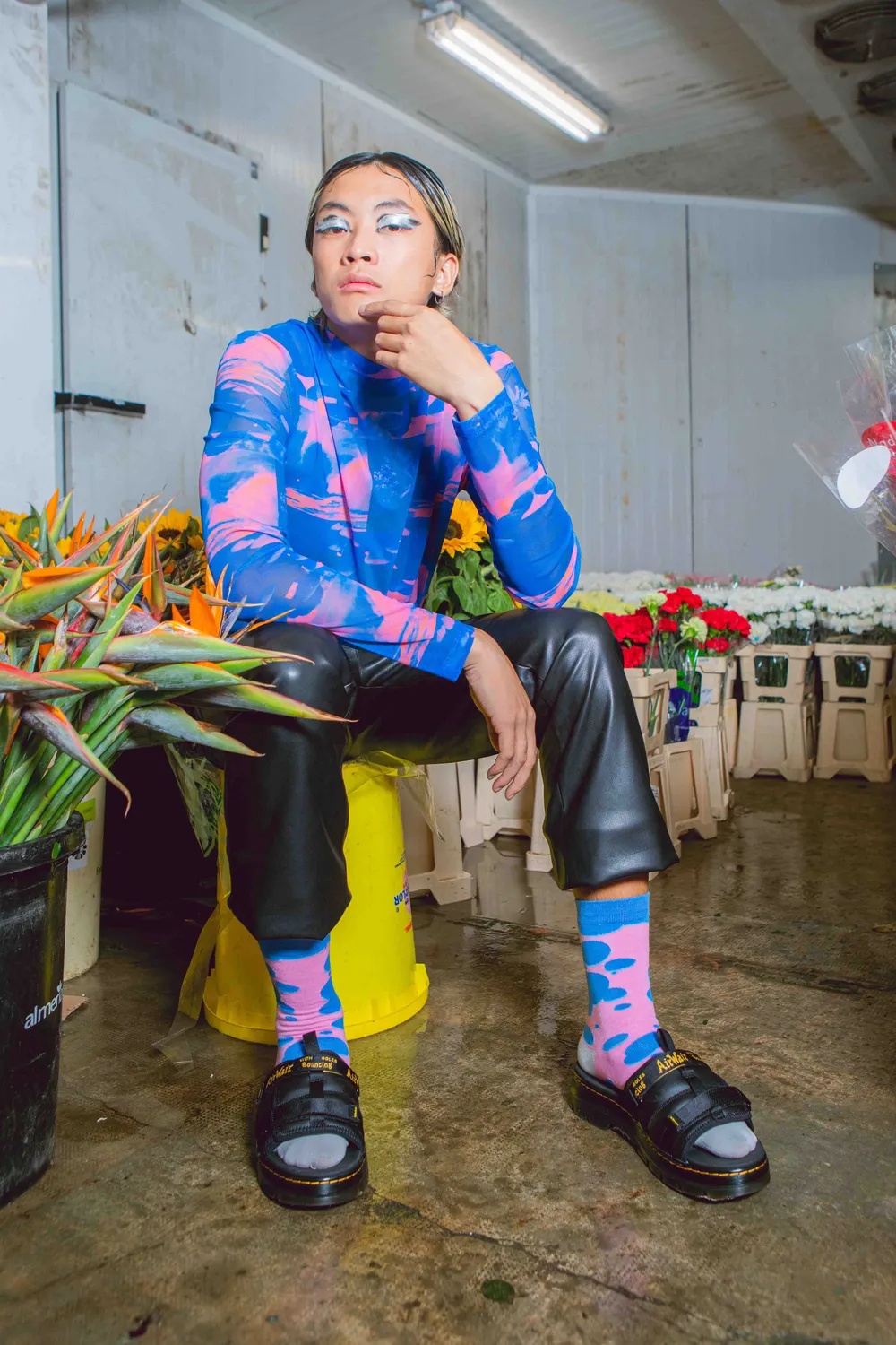 Eat My Socks Lava Lamp sokker 1 par retro