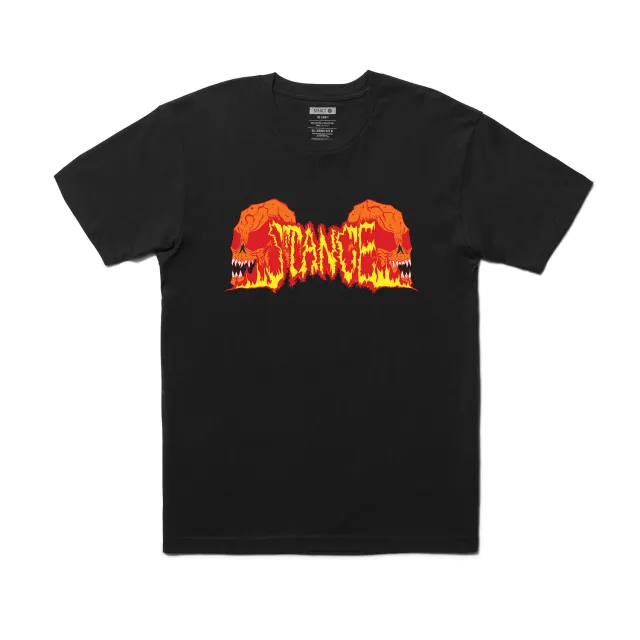 Stance Neckface T-shirt sort – unisex graffiti-print