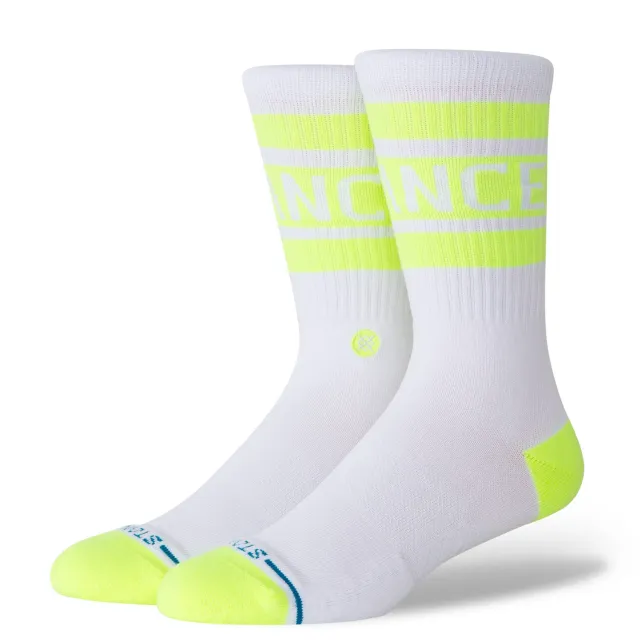 Stance Boyd crew sokker gul stribet medium støtte