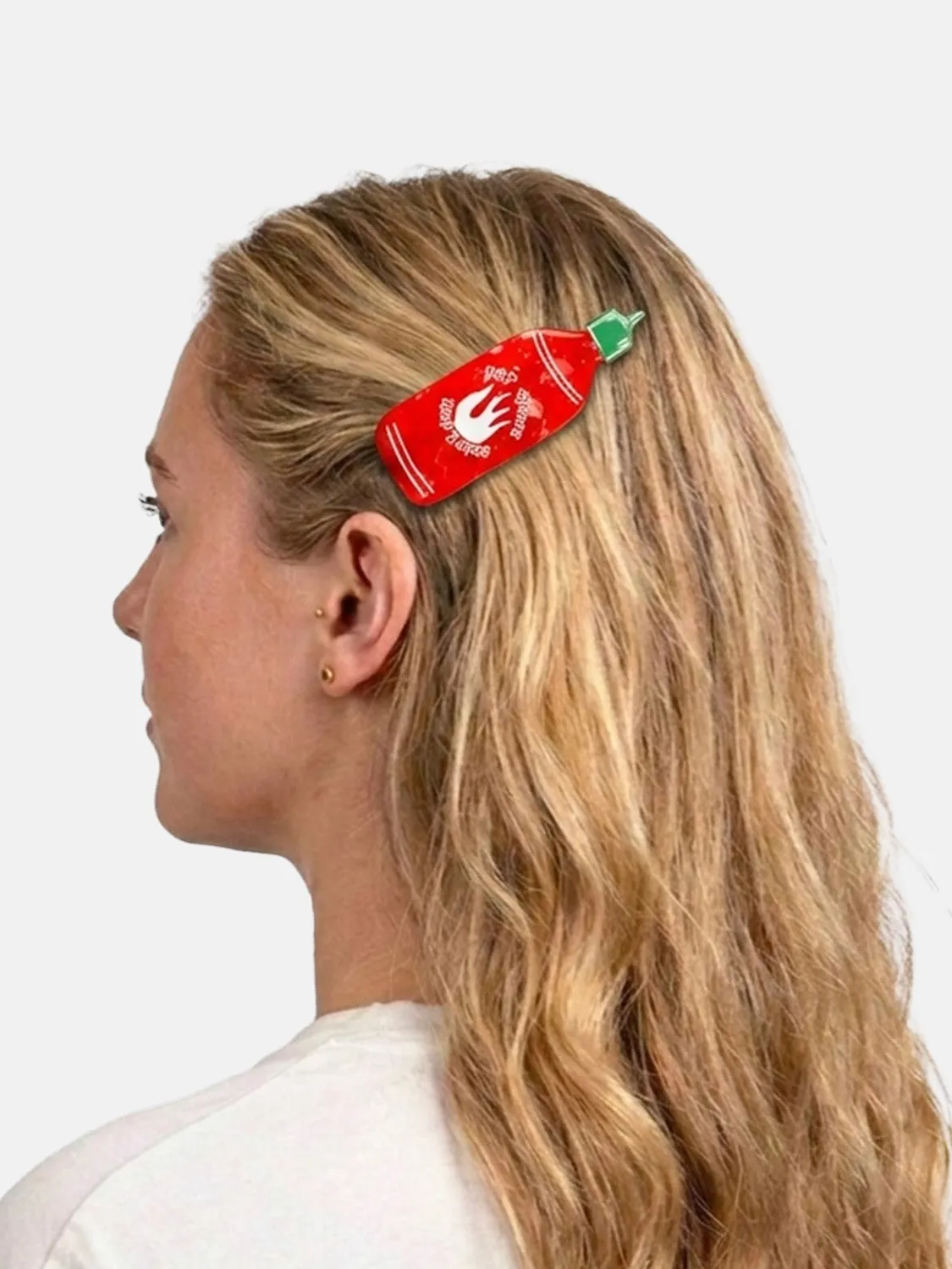 Eat My Socks Sriracha hårklemme celluloseacetat