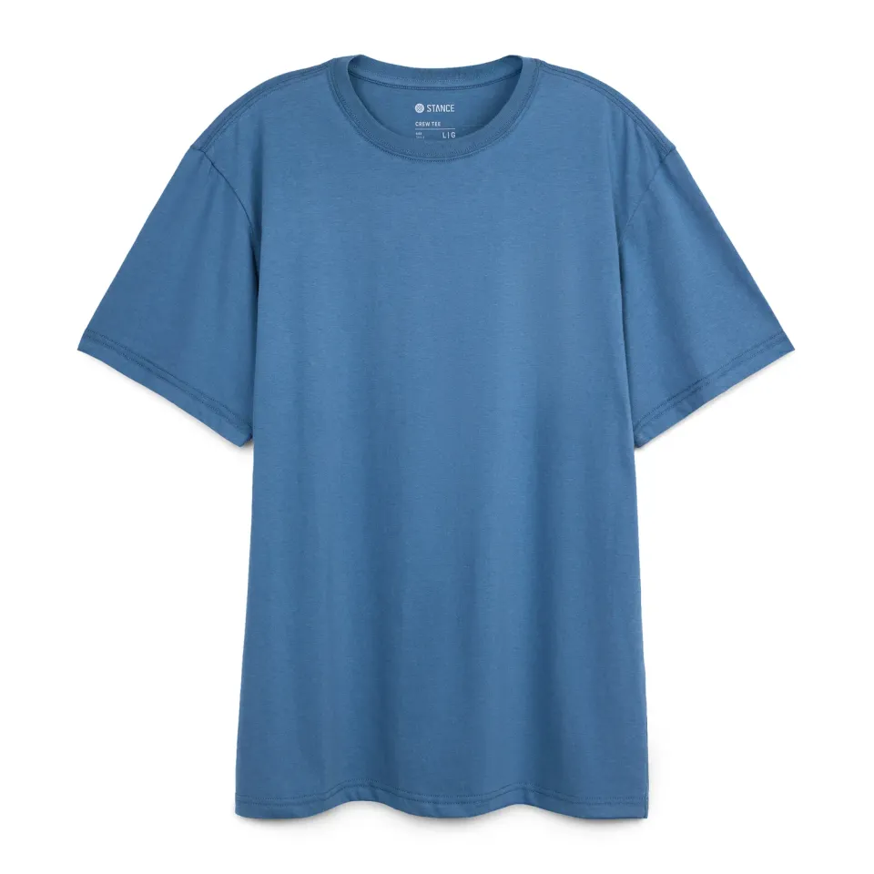 Stance All Day Tee t-shirt sea blue bomuld