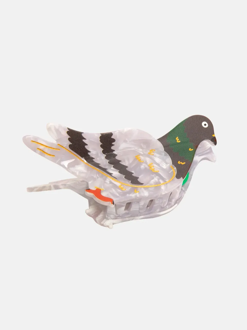 Eat My Socks Pigeon hårklemme due acetat