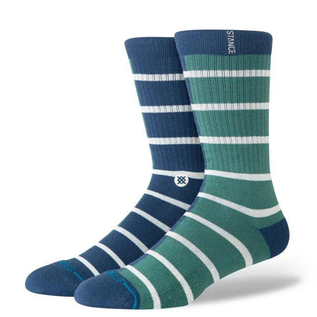 Stance Double Vision crew sokker teal blød nylonblend