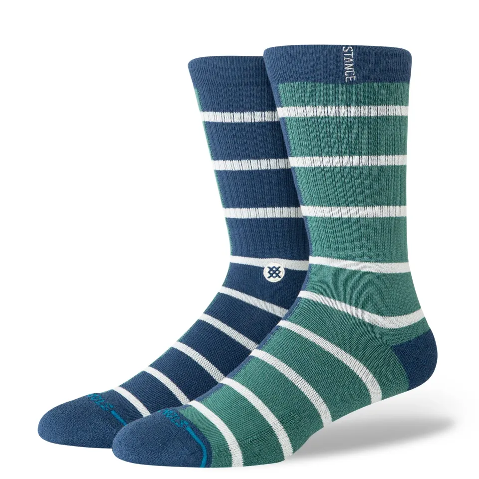 Stance Double Vision crew sokker teal blød nylonblend