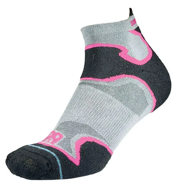 1000 Mile 2024 Fusion sneakersok sølv/pink vabelstop