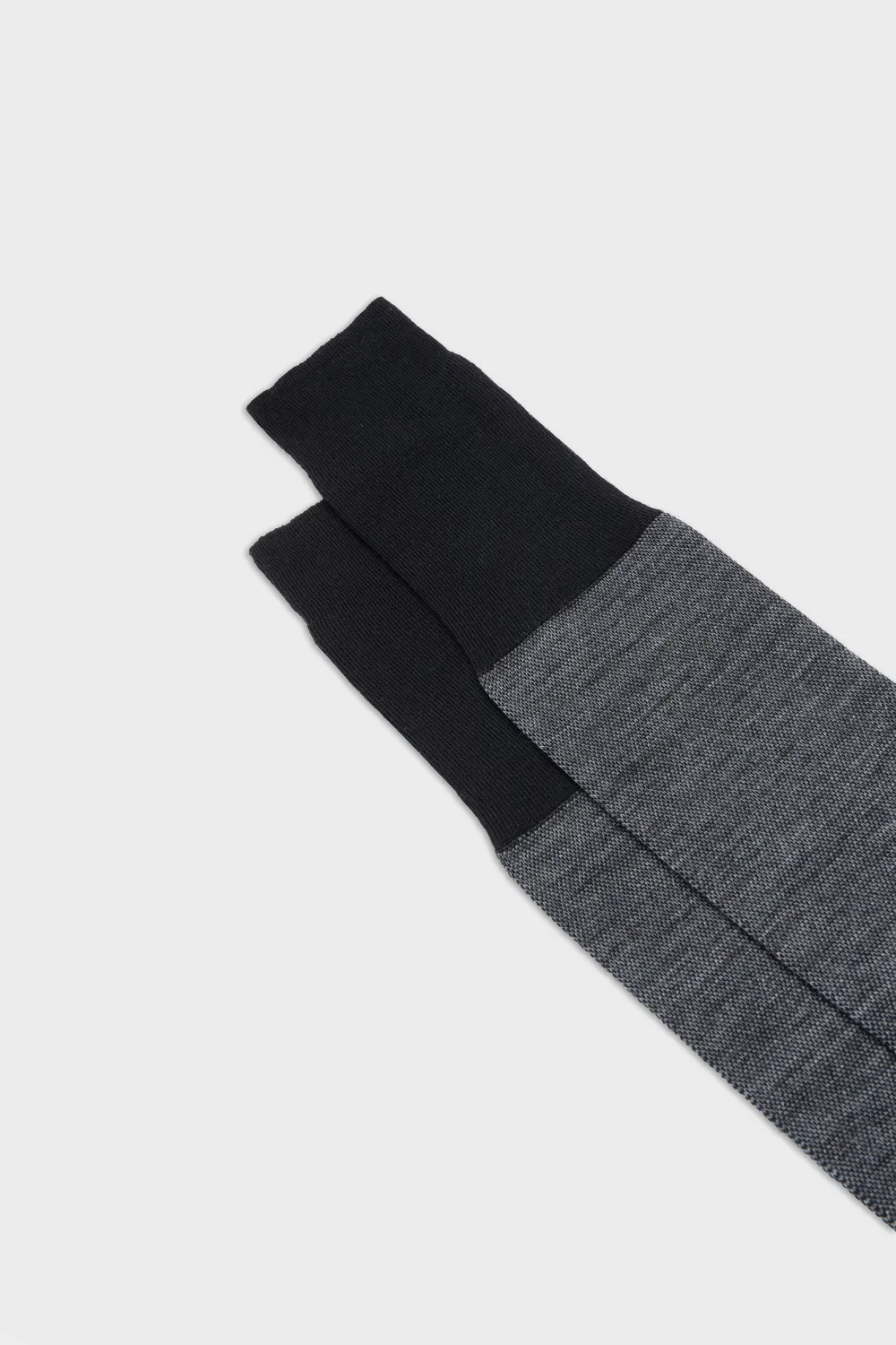 Bresciani Essentials Brando herresokker sort uld pixel