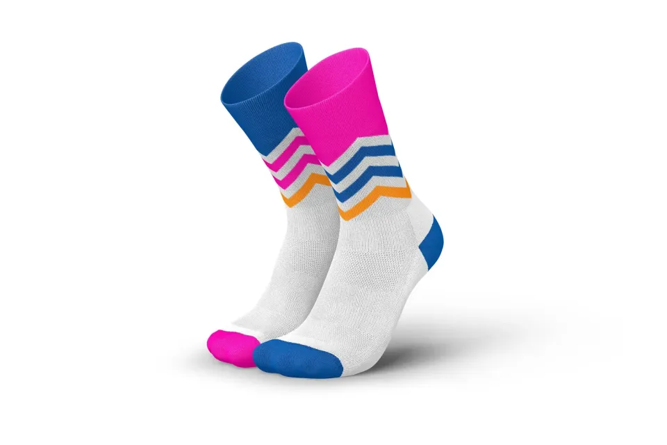Incylence Running Volts Blue Pink løbestrømper åndbar