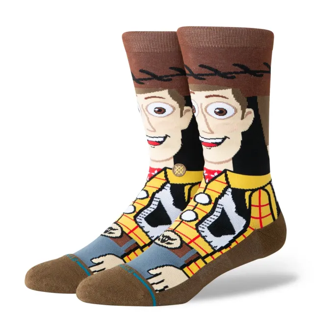Stance Woody crew strømper brun Toy Story bomuld