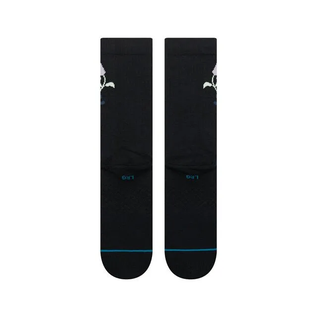 Stance Wilted Crew sokker sort L – medium cushion