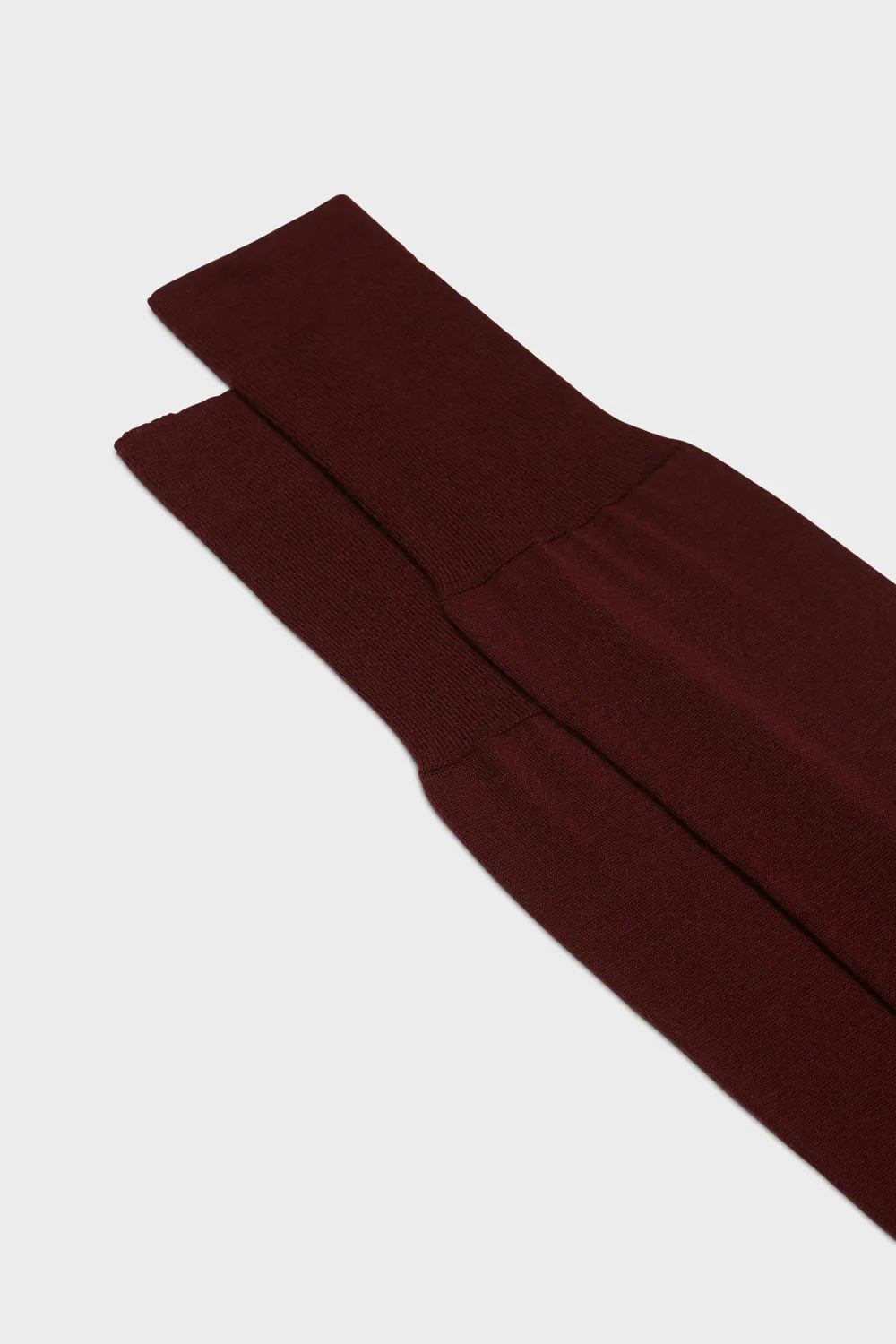 Bresciani Essentials Marco strømper uld bordeaux