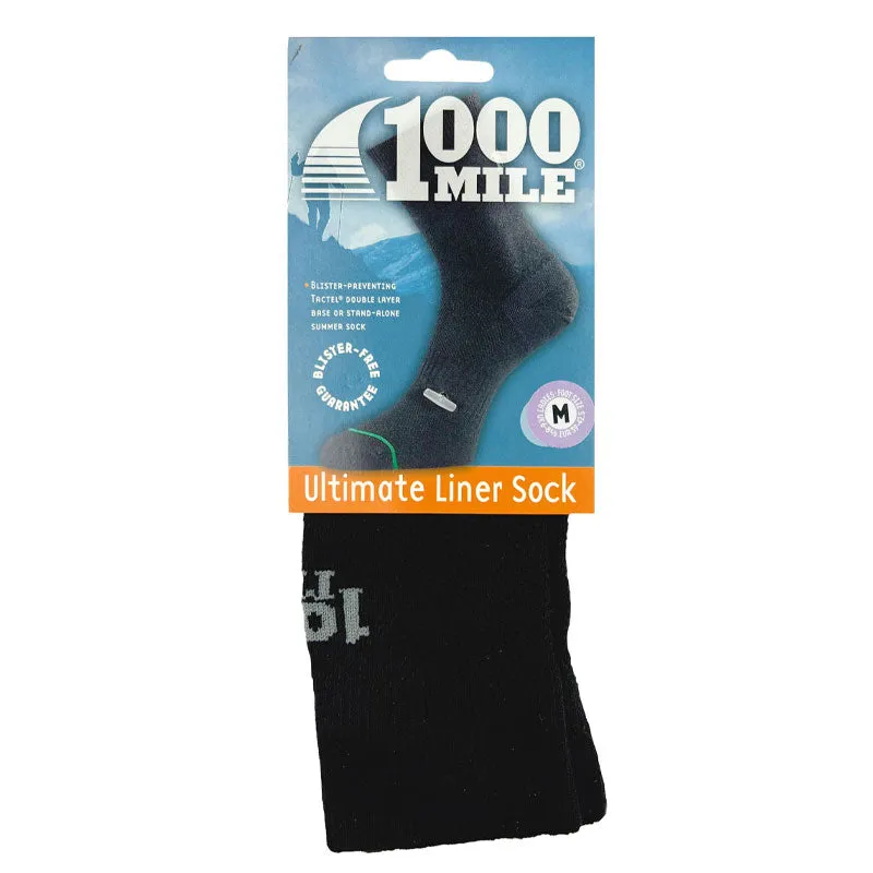 1000 Mile Tactel 1147 linersok sort åndbar