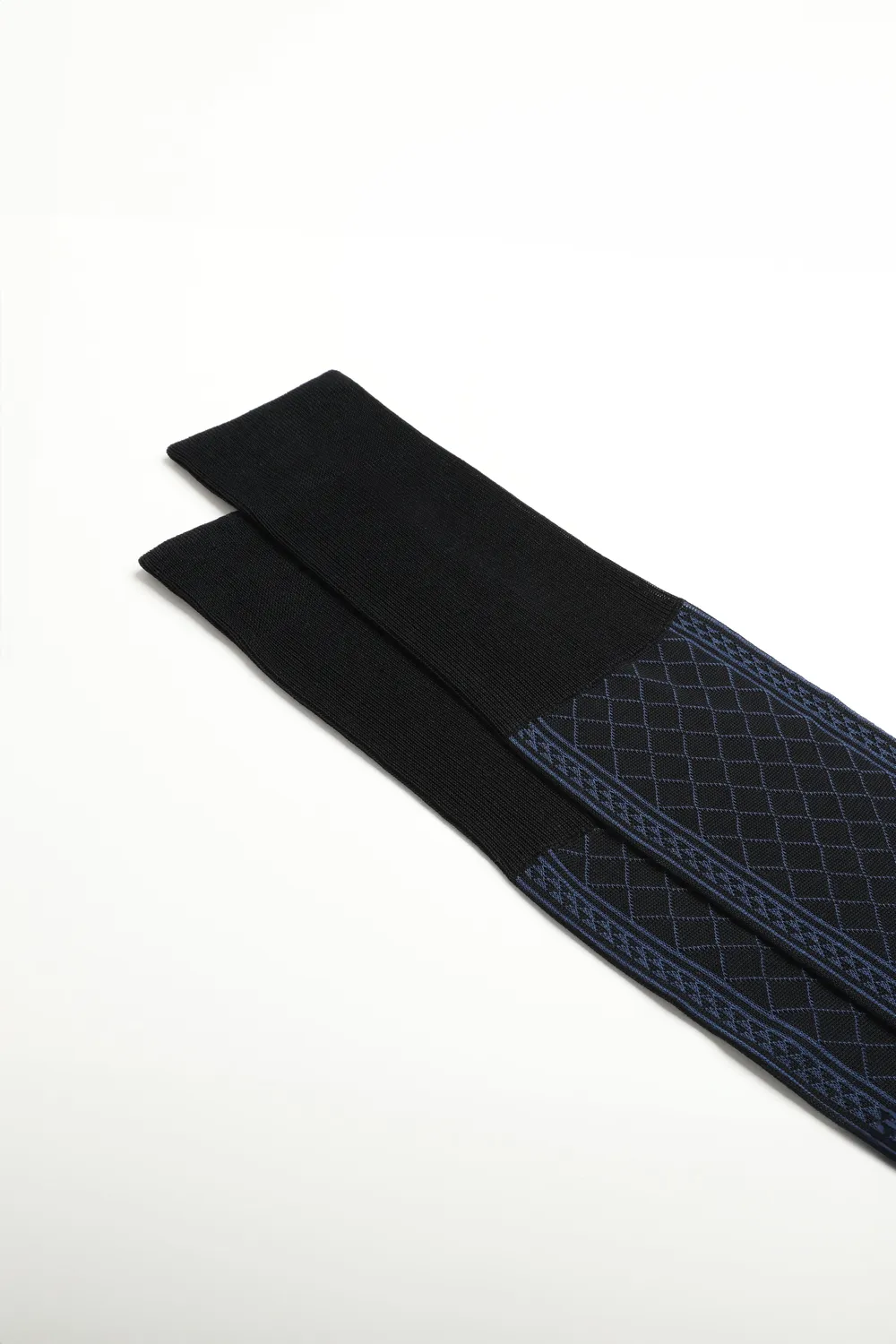 Bresciani Essentials Mosaico bomuldsstrømper blue 1 par