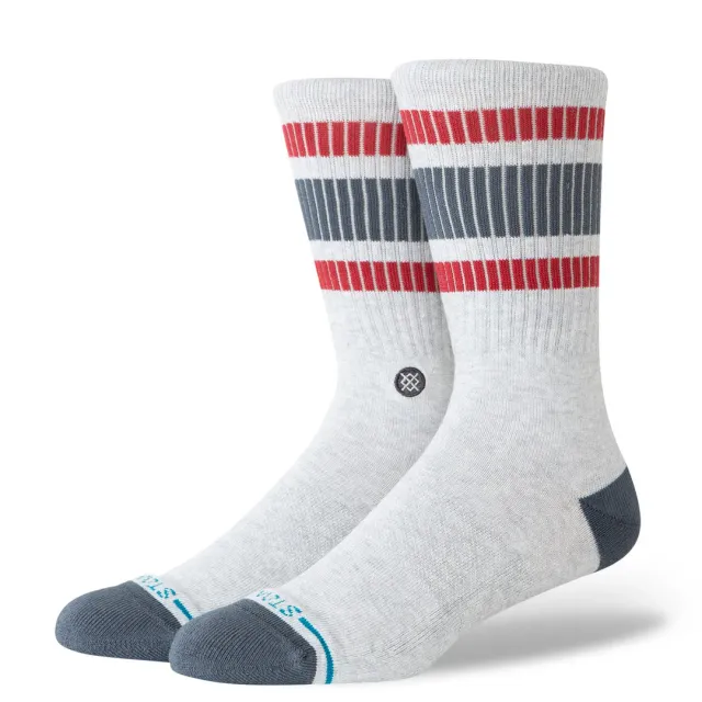 Stance Boyd Pop Stitch crew strømper heather grey bomuld