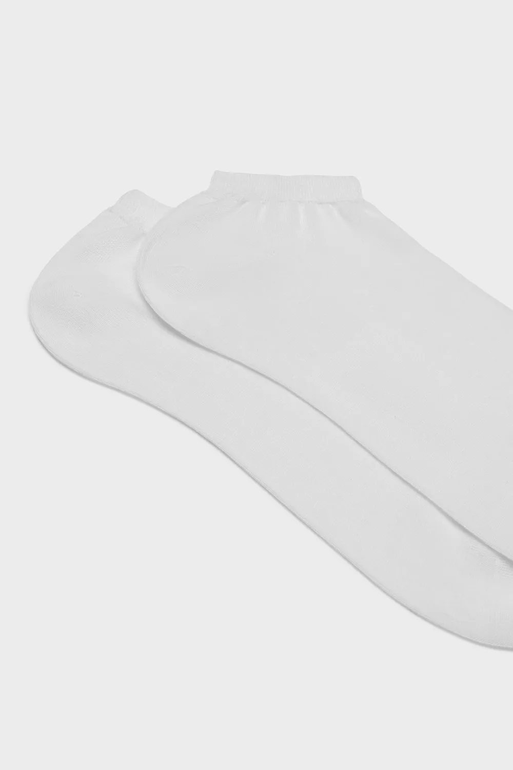 Bresciani Essentials Vito sneakersokker hvide bomuld