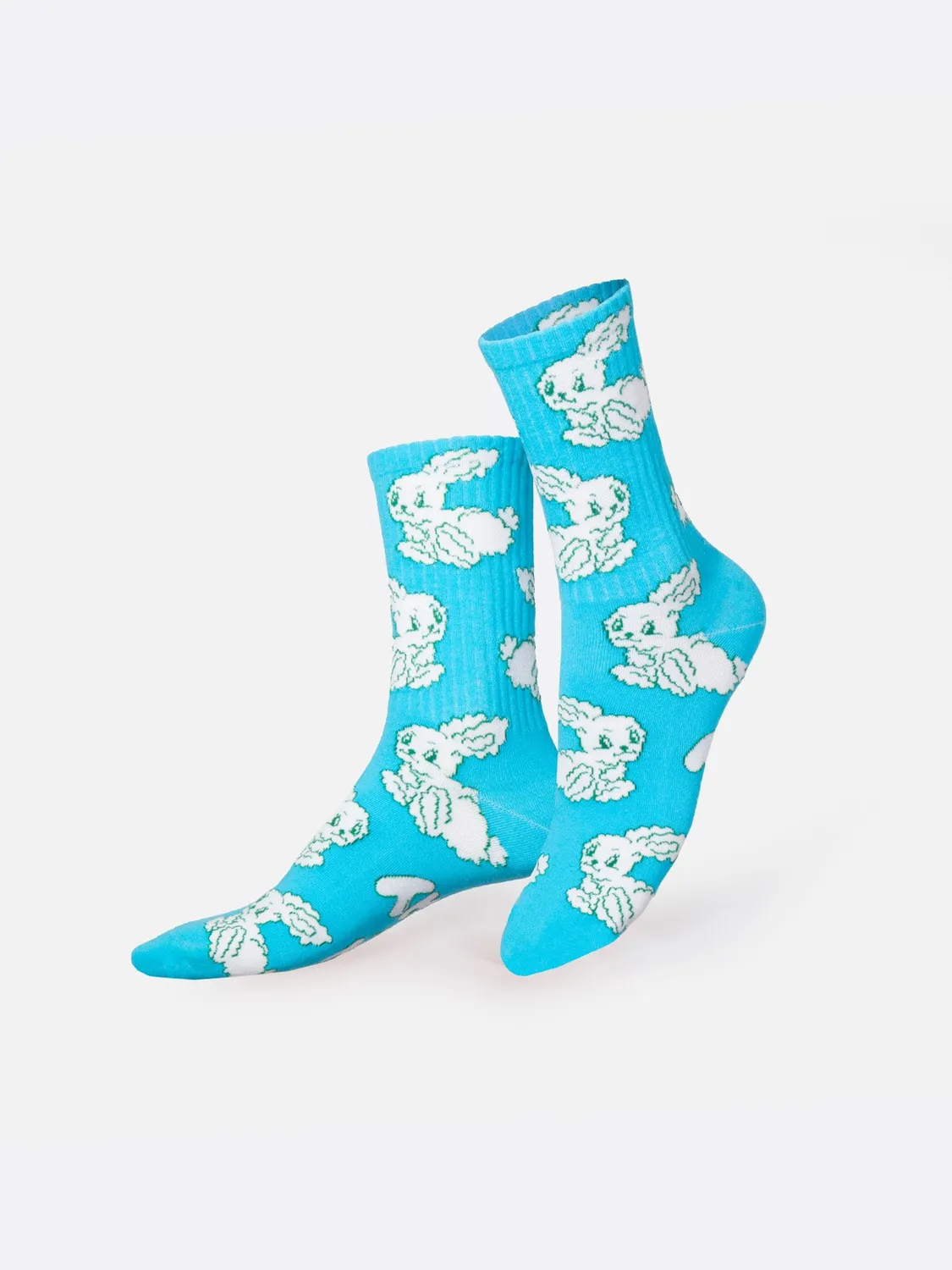 Eat My Socks Late Bunny sokker kanin tekst