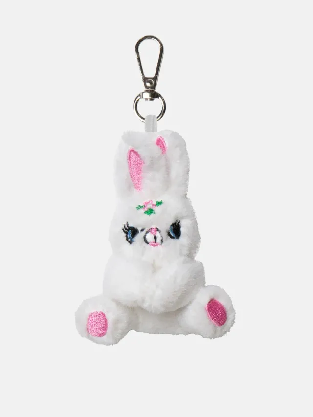 Eat My Socks Bunny Bag Charm taskevedhæng blød plys