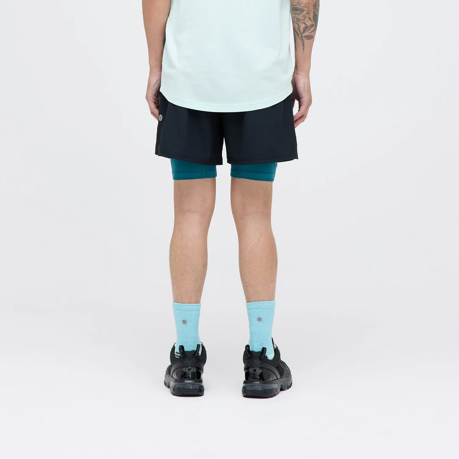 Stance Strike Run løbeshorts sort 5 tommer uden foer