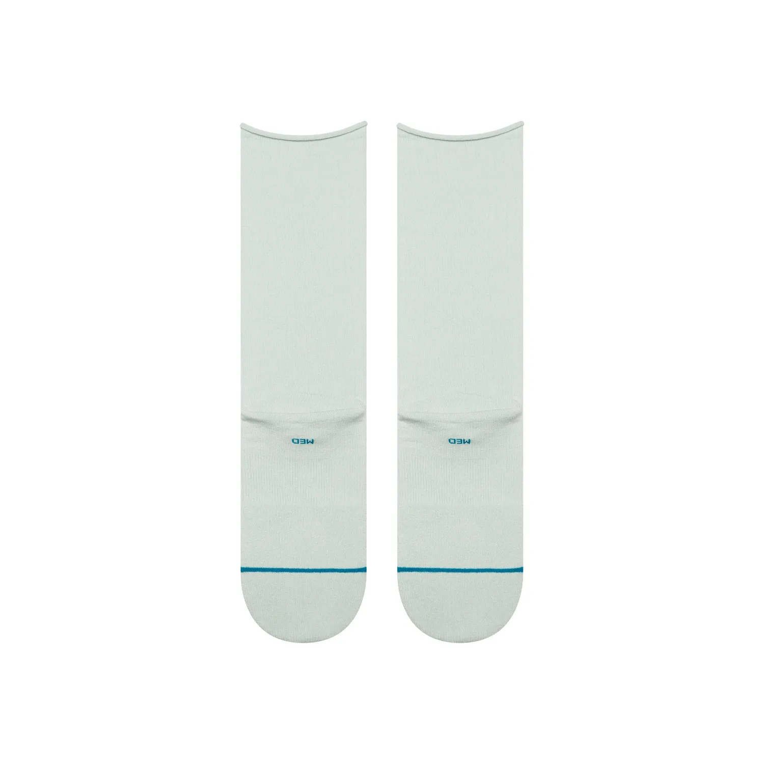 Stance Rolled Solid crew sokker Pale Blue lette