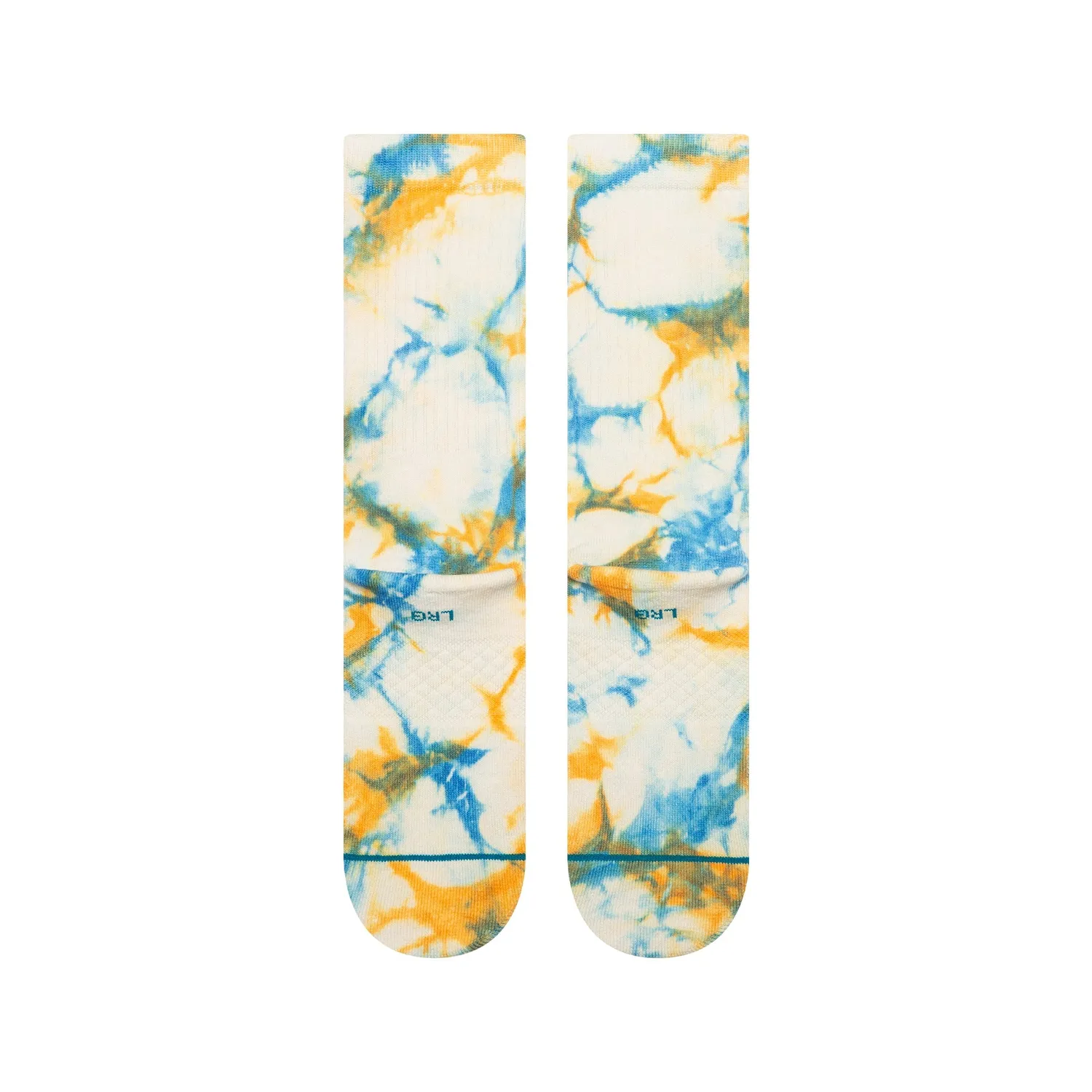 Stance Spotty Dye crewsokker mango bomuld