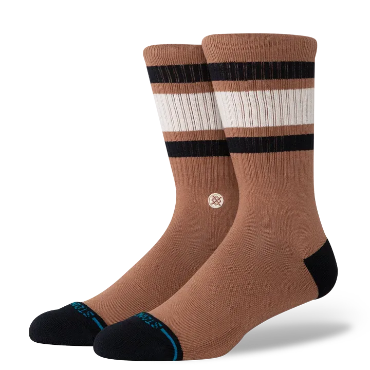 Stance Boyd crew sokker mørkebrun medium cushion