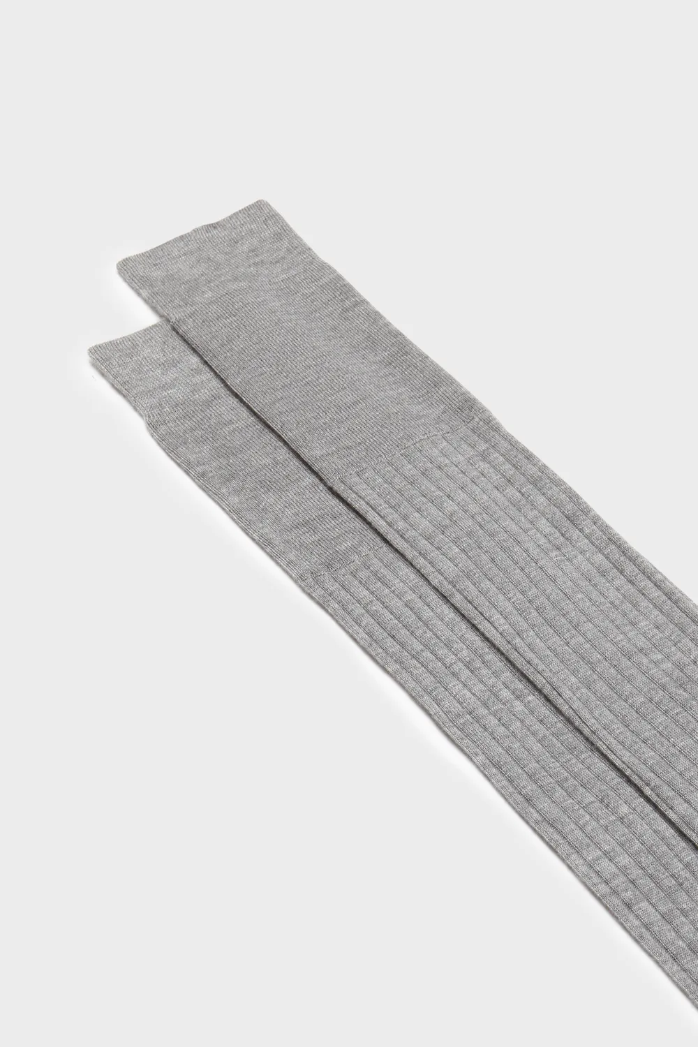 Bresciani Luxury Quirinale strømper lysegrå cashmere