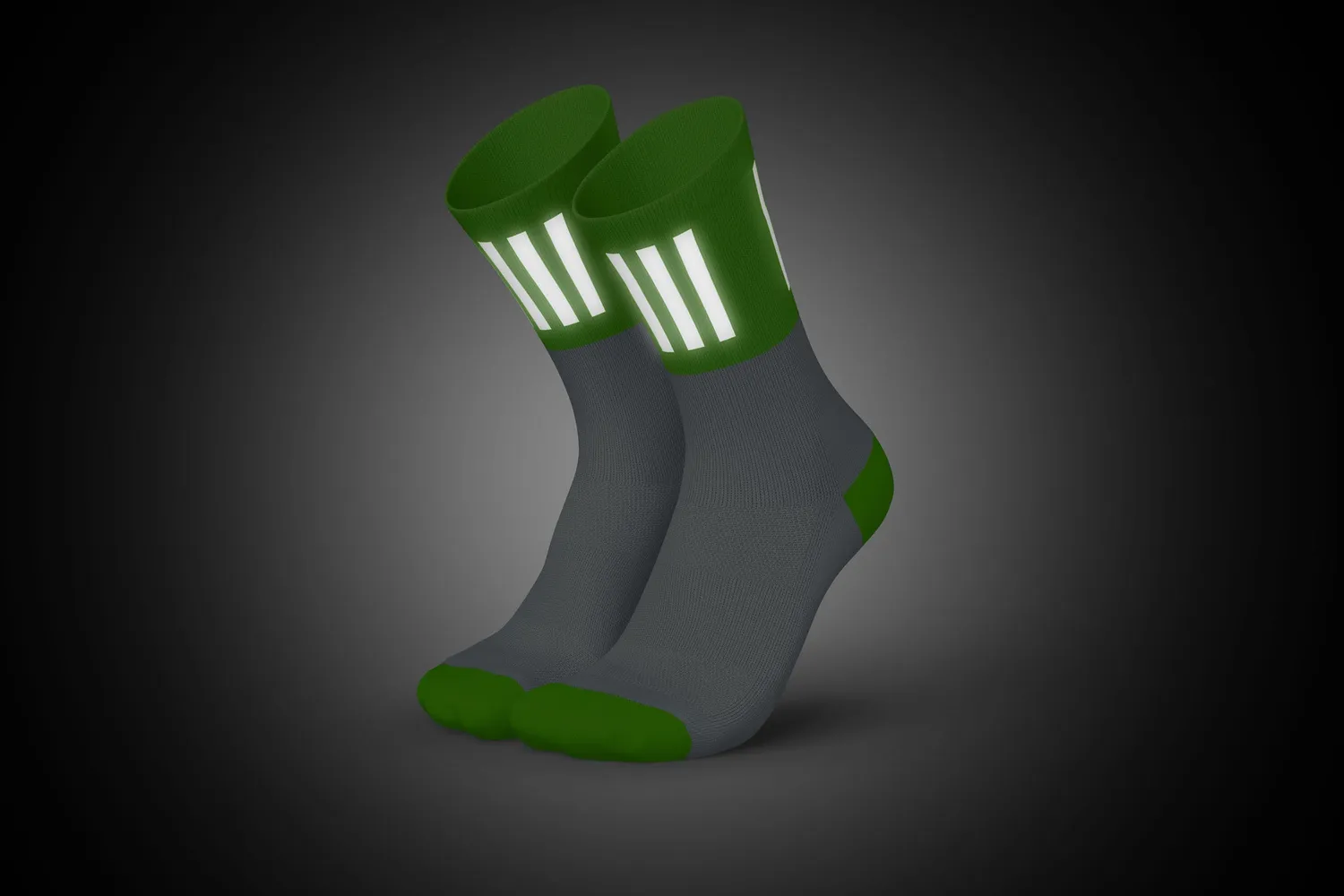 Incylence High-Viz V3 løbestrømper green refleks
