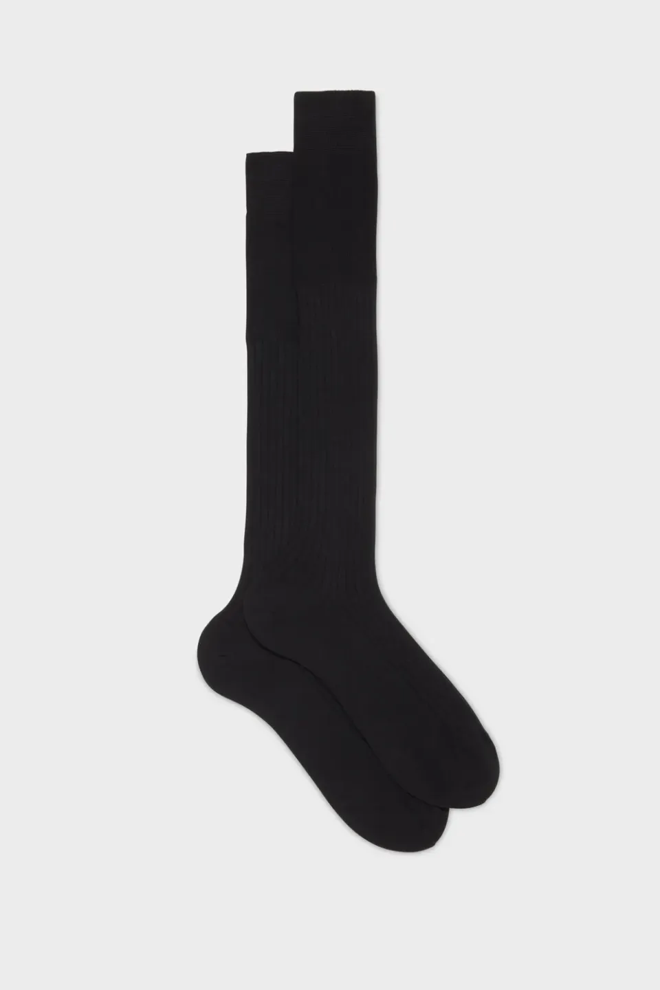 Bresciani Luxury Quirinale herresokker sort cashmere silke