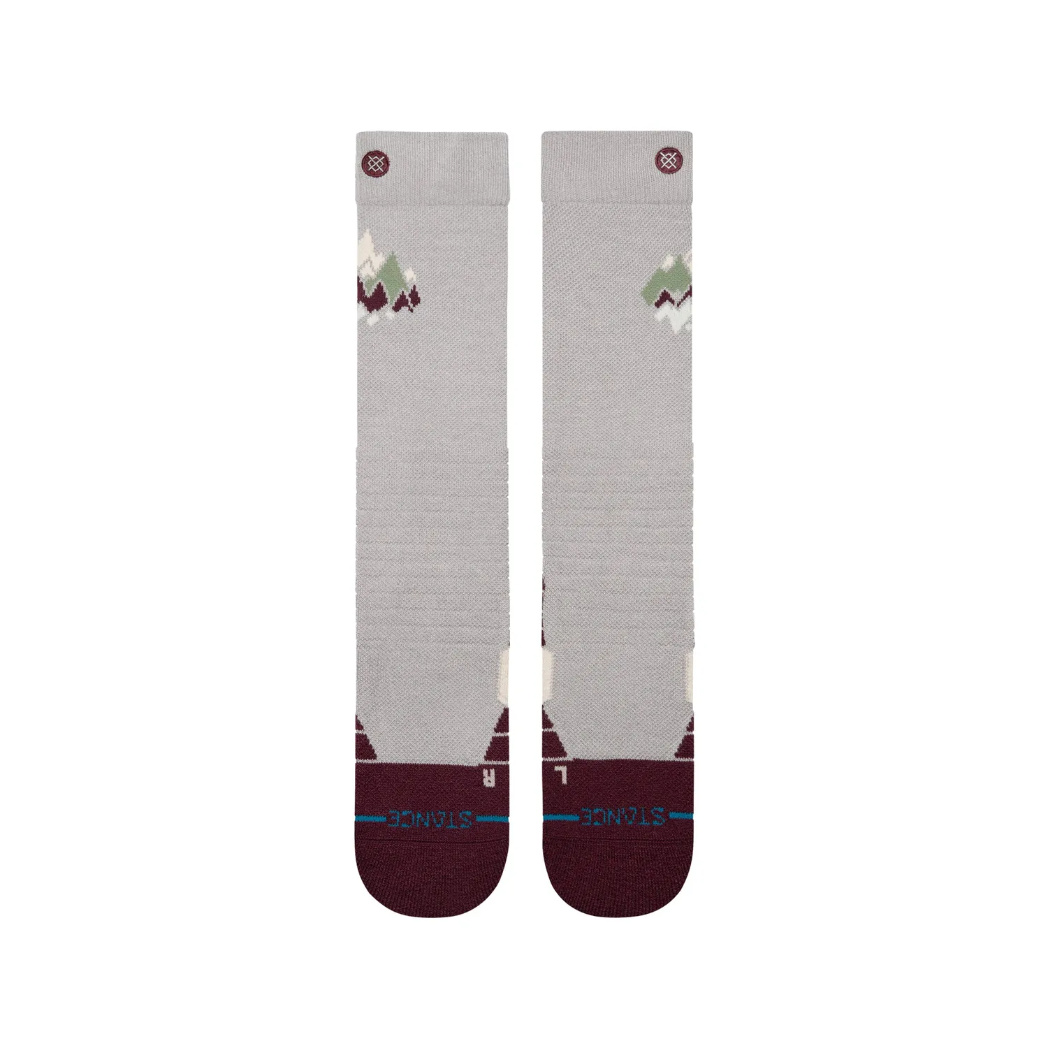 Stance Peaks Mid Wool skisok Fig uld