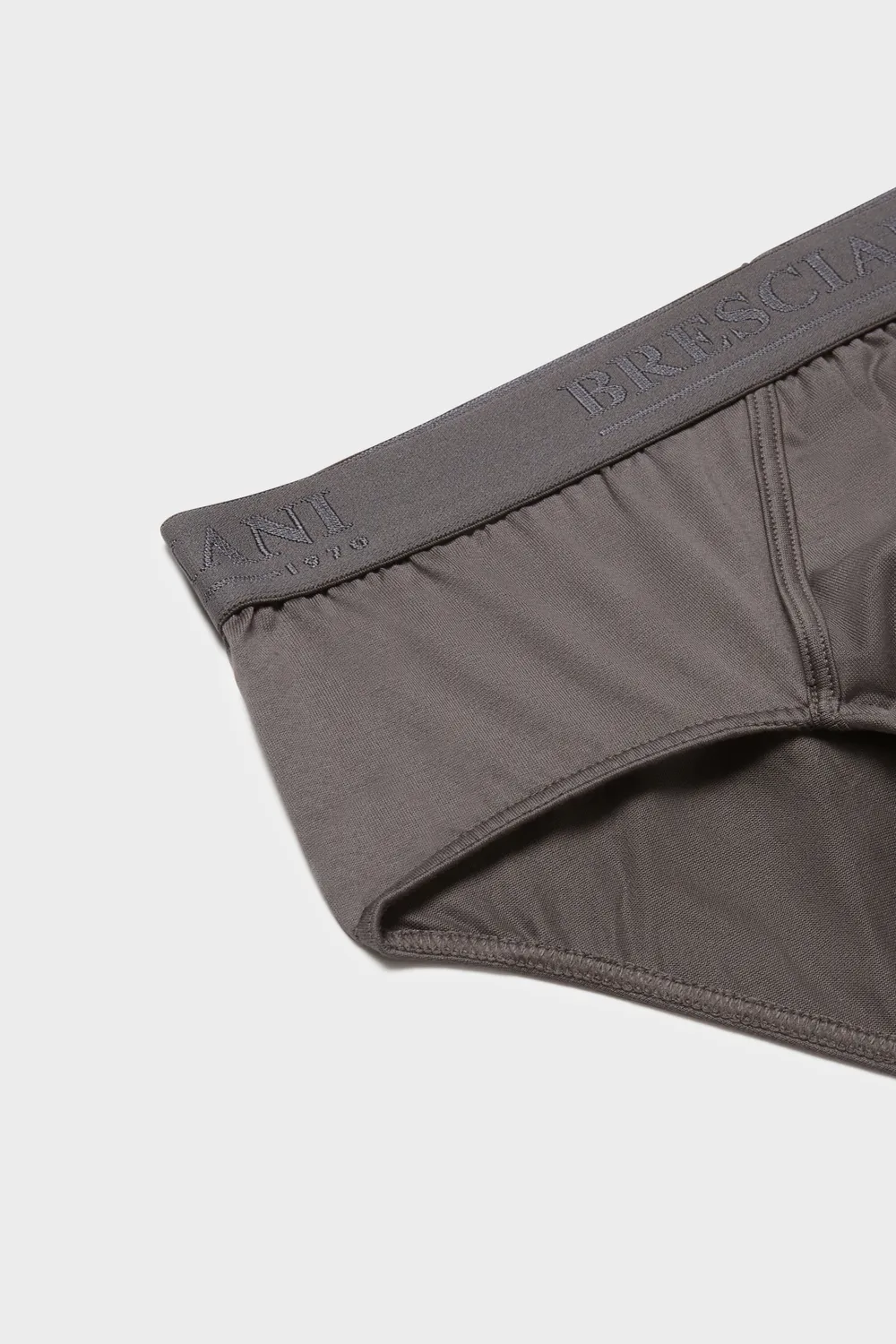 Bresciani Slip herreslip grå 100% bomuld
