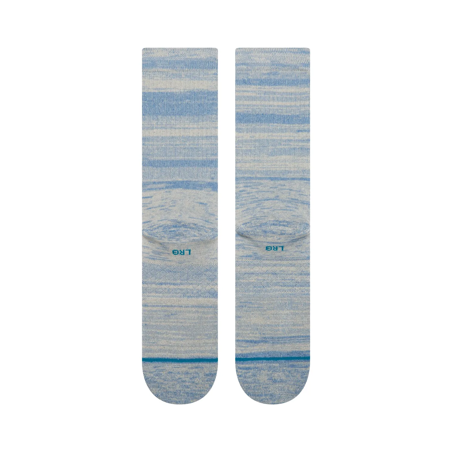 Stance Marled Crew strømpe Grey Blue meleret